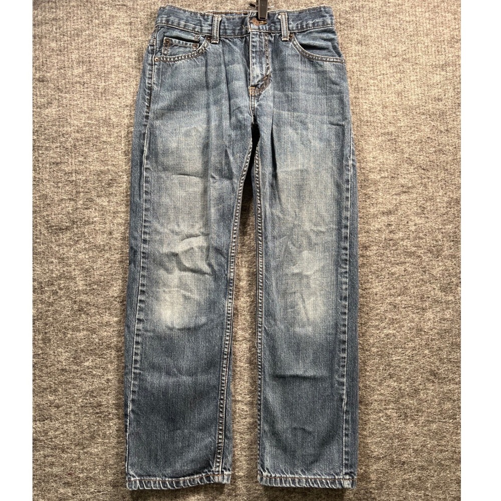 Levis 505 Regular Fit Jeans Boys 14 Reg W27 L27 Medium Wash Blue Denim 6160